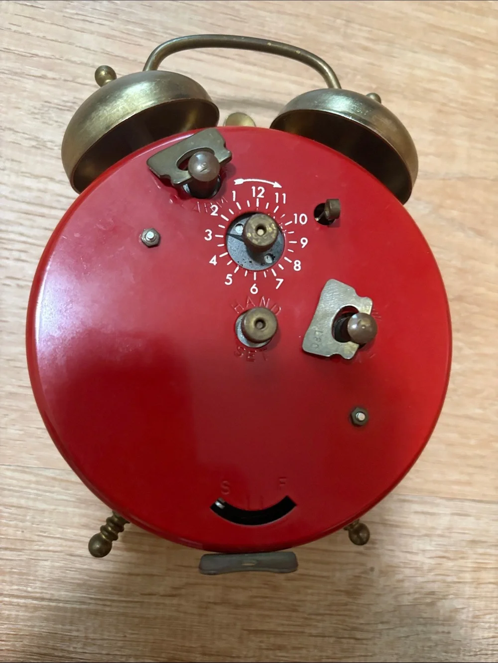 Vintage 1980 Keebler Elf Wind-Up Twin Bell Alarm Clock Tested Working